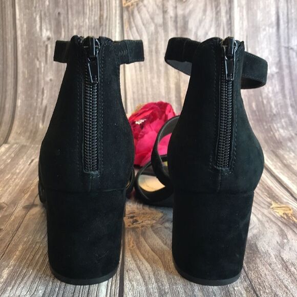 ALFANI Elianaa Black Suede Step 'N Flex Suede Dress Sandals 9M - Picture 5 of 8